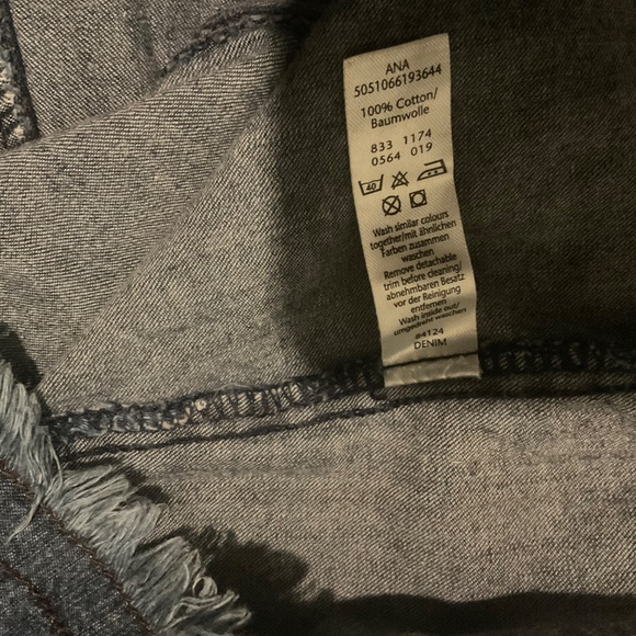 GEORGE COLLECTION  Long  Blue Jean skirt size 34 waist   Vintage - Picture 14 of 16